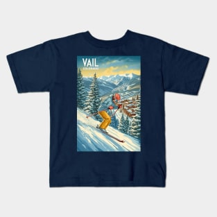 Vail Colorado Ski Kids T-Shirt